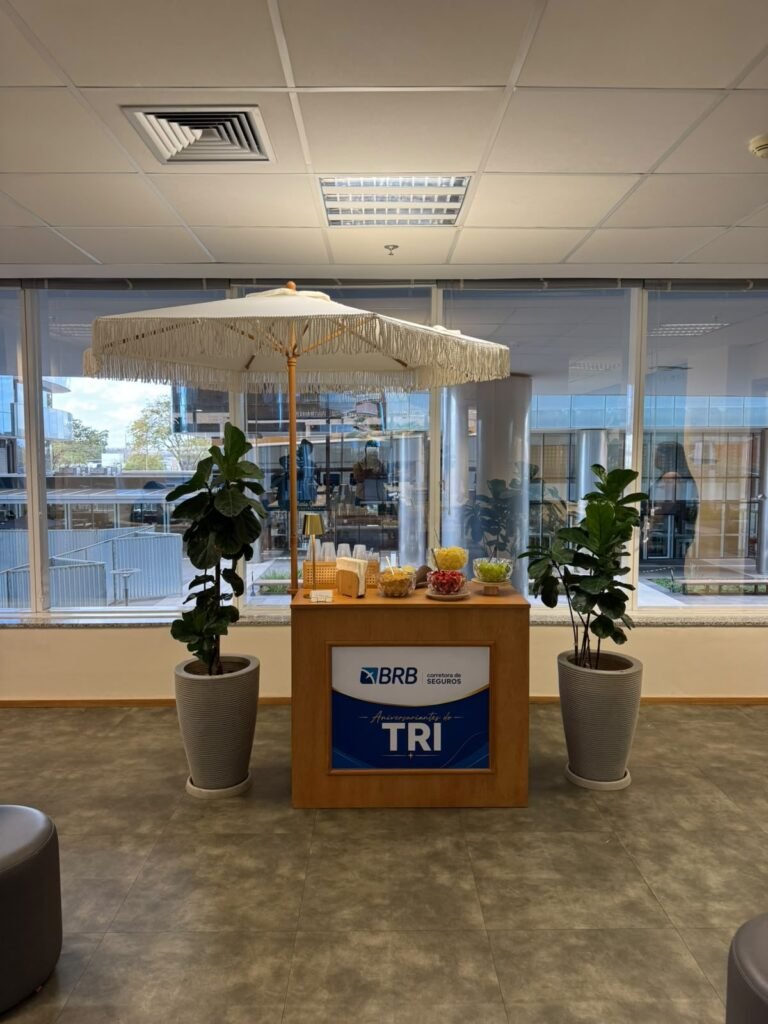 Carrinho gourmet em evento corporativo do BRB